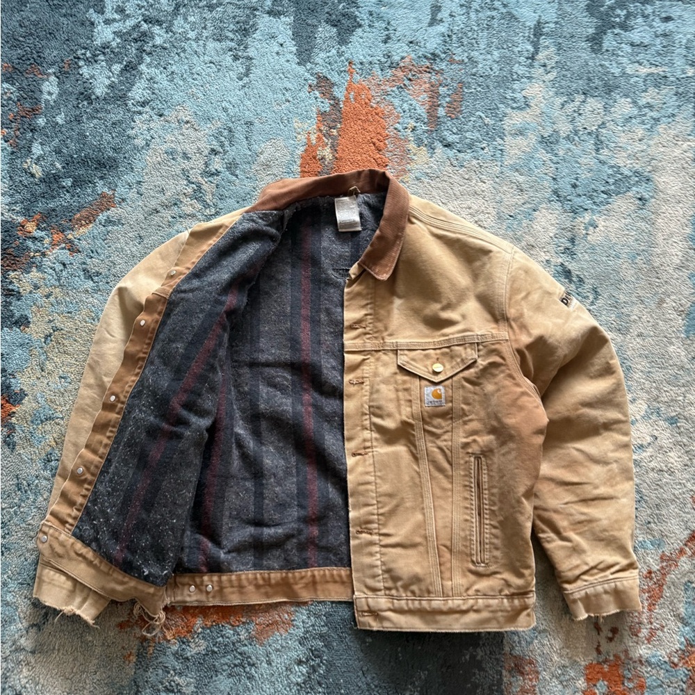 Carhartt Brown and Tan Shirt Jacket for Men